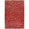 Image de Tapis En Cuir Fait Main "finish" Rouge & Or 120 X 170 Cm