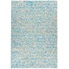 Image de Tapis En Cuir Fait Main "finish" Turquoise & Or 80 X 150 Cm