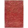 Image de Tapis En Cuir Fait Main "finish" Rouge & Or 80 X 150 Cm