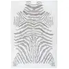 Image de Tapis Imprimé Animal "rabbit" Gris & Blanc 120 X 160 Cm