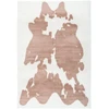 Image de Tapis Imitation Fourrure "rabbit" Taupe & Blanc 120 X 160 Cm