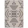 Image de Tapis Ethnique À Poils Courts "esperanto Vi" Taupe 120 X 170 Cm