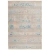 Image de Tapis Vintage À Franges "baroque Iii" Gris & Turquoise 160 X 230 Cm