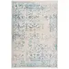 Image de Tapis Vintage À Poils Courts "baroque Vi" Bleu 80 X 150 Cm