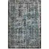 Image de Tapis Imprimé Oriental À Poils Courts "ariya" Bleu 160 X 230 Cm