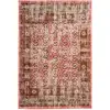 Image de Tapis Antique Floral À Poils Courts "ariya" Rouge 120 X 170 Cm