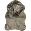 Image de Tapis Arrondi Imitation Fourrure "tender" Vert 60 X 90 Cm