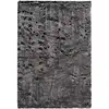 Image de Tapis imitation fourrure à poils longs tender anthracite 80 x 150 cm