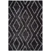 Image de Tapis Imprimé Losange "orlando" Anthracite 200 X 290 Cm