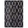 Image de Tapis Tissé Géométrique "orlando" Anthracite 160 X 230 Cm