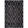 Image de Tapis Imprimé Losange "orlando" Anthracite 80 X 150 Cm