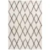 Image de Tapis Tissé Géométrique "orlando" Ivoire 80 X 150 Cm