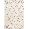 Image de Tapis Motif Géométrique "orlando" Ivoire 80 X 150 Cm