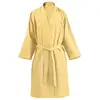 Image de Peignoir De Bain En Coton "carla" Jaune Xl