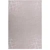 Image de Tapis Géométrique À Poils Longs "bijou" Taupe & Argent 200 X 290 Cm