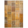 Image de Tapis Tissé Imprimé Patchwork "fayo" Or 190 X 290 Cm