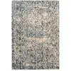 Image de Tapis Tissé À Poils Courts "puerto" Bleu & Beige 80 X 150 Cm