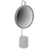 Image de Miroir À Poser Rond "eleganca" 65cm Blanc & Argent