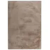 Image de Tapis Uni Doux à Poils Longs Rabbit Taupe 120 x 170 cm