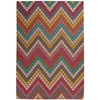 Image de Tapis Tissé Imprimé "primavera" Multicolore 80 X 150 Cm