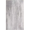 Image de Tapis Tissé Imprimé À Poils Plats "maya Vi" Gris 80 X 150 Cm