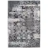 Image de Tapis Tissé Vintage À Poils Plats "saphira" Gris 120 X 170 Cm