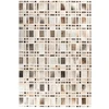 Image de Tapis Fait Main En Cuir "lavin Ii" Gris 120 X 170 Cm