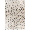 Image de Tapis Fait Main En Cuir "lavin Vii" Noir & Multicolore 120 X 170 Cm