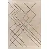 Image de Tapis Tufté À La Main Ethnique "mylen Vi" Beige & Noir 160 X 230 Cm