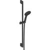 Image de Duravit Universal Set de douche barre réglable 70 cm douchette 3 jets Ø110mm et flexible anti-torsion noir mat