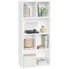 Image de Bibliothèque armoire WOLTU - Meuble de rangement avec 6 compartiments - Blanc