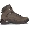 Image de Chaussures Lowa Renegade GORE-TEX Mid marron foncé logo rose femme - 38