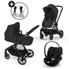 Image de Poussette 3-en-1 Eos Plus Textile Noir 68x52x42 Cm Cybex