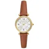 Image de Montre Femme FOSSIL CARLIE en Cuir LiteHide  Marron Etanche - 245135