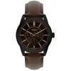 Image de Montre - FOSSIL - FS6138 - Cuir marron - Boîtier acier noir 42 mm - Étanche 5 ATM