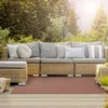 Image de Tapis extérieur terrasse & balcon résistant aux intempéries antidérapant design moderne Messine 90 x 100 cm