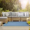 Image de Tapis extérieur terrasse & balcon résistant aux intempéries antidérapant design moderne Fanon 180 x 400 cm