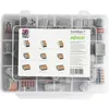 Image de Assortiment de bornes pour boîte de dérivation WAGO WA-741-744 flexible: 0.08-2.5 mm² rigide: 0.08-2.5 mm² 54 pc(s)