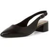 Image de Tamaris Chaussures brides arrières noir - talon confortable cuir & synthétique