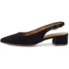 Image de Escarpin Femme - TAMARIS - Daim Bleu - Talon Large - élégante