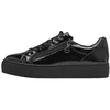 Image de Basket Basse Cuir Tamaris - Noir Vernis