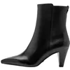 Image de Bottine à Talon Cuir Tamaris - Noir