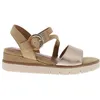 Image de Nu-pieds cuir talon compensé bas