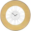 Image de Grande Horloge Murale Xxl Ronde Ø 85 Cm Bois/métal Rétro Silencieux Alfheim