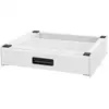 Image de Socle Pour Machine À Laver En Acier Blanc Accessoire Avec Tiroir 60,5x54x15 Cm