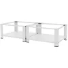 Image de Socle Machine À Laver Double Avec Étagère Base Sèche-linge Blanc 150 Kg/support