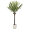 Image de Palmier Artificiel Plante Artificielle Arbre En Pot 150 Cm Intérieur/extérieur