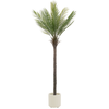 Image de Palmier Artificiel Plante Artificielle Arbre En Pot 210 Cm Intérieur/extérieur