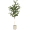 Image de Olivier Artificiel Plante Artificielle Arbre En Pot 180 Cm Intérieur/extérieur