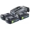 Image de Pack de Batteries 18V - Festool - BP 18 Li 3 0 C - 3x 3 0 Ah - Chargeur TCL 6 Inclus